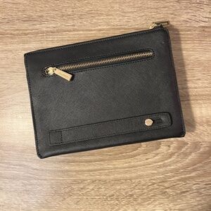 Danier Leather Black Clutch Handbag